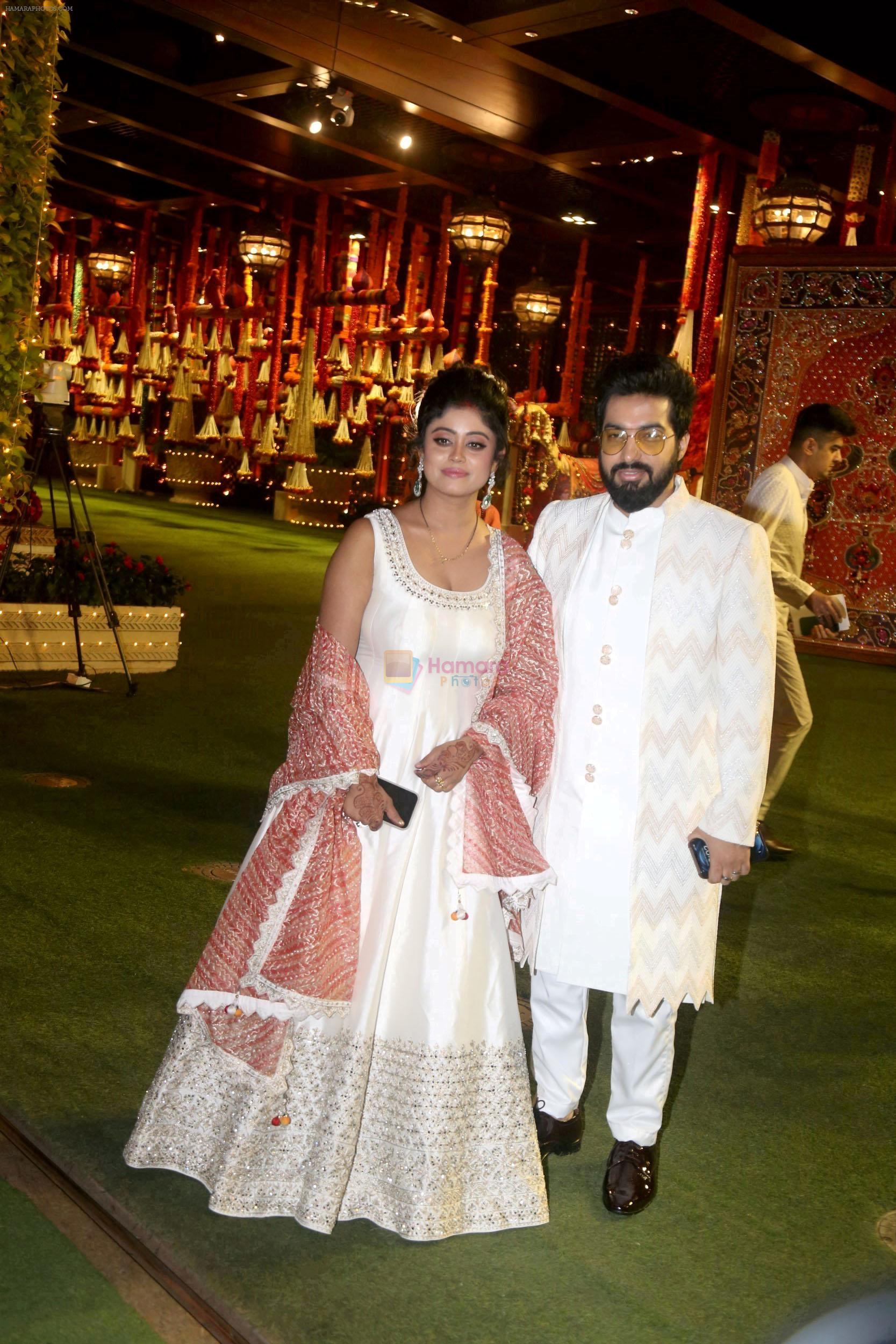 Parampara Thakur, Sachet Tandon at Ambani House Antilia for Ganpati